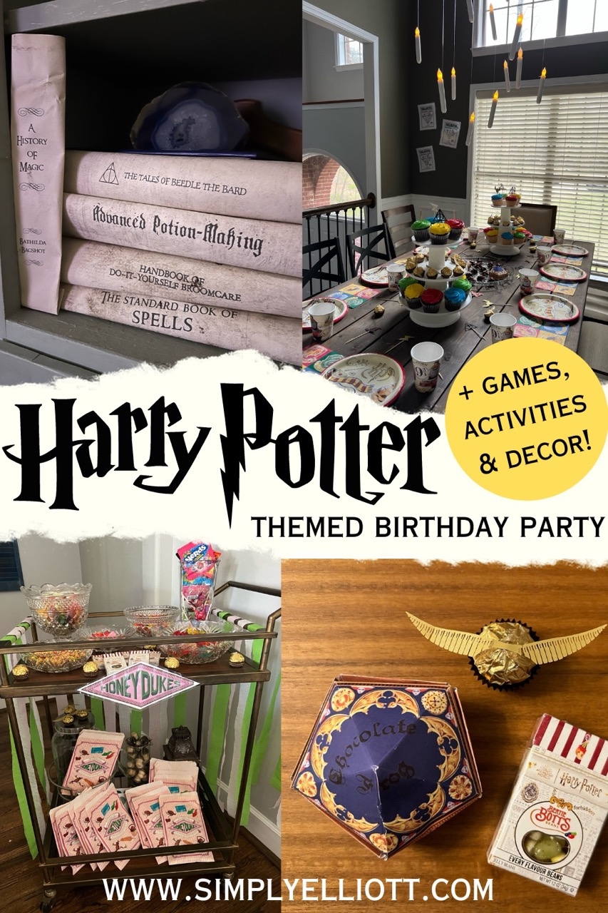 Harry Potter Birthday Poster HP Harry Potter Theme Golden Snitch